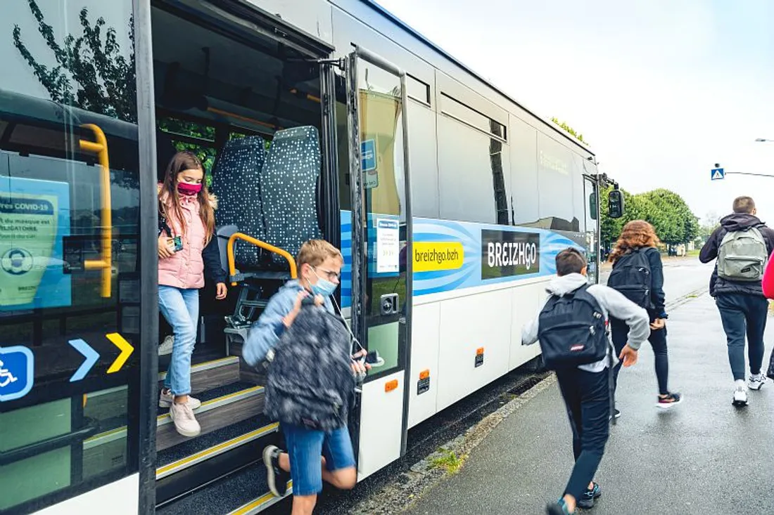 Un bus du réseau BreizhGo